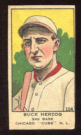 W514 #104 Buck Herzog Chicago Cubs