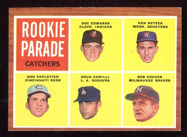 1962 Topps Rookie Parade #594 Bub Uecker Rookie Card Nice!