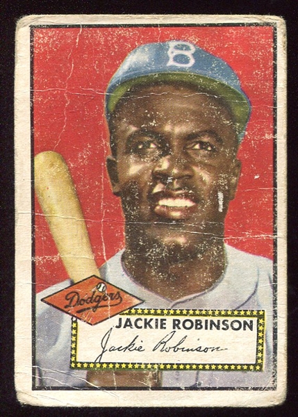 1952 Topps #312 Jackie Robinson Brooklyn Dodgers 