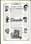 1913 Tuxedo Tobacco Magazine Ad w/ 4 HOFers