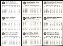 1975 Hostess 6 Complete Panels w/HOFers