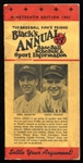 1941 Black's Annual Baseball Schedule w/Joe DiMaggio