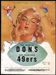 1949 AAFC Football Program Los Angeles Dons vs. San Francisco 49ers
