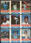 1976 & 1977 Hostess 3 Card Panels 6 Different