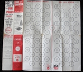 1965 Coke Bottle Caps Saver Sheet Eagles/ NFL All-Stars