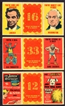 1963 Topps Valentine Foldee Lot of 3 Different