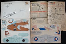 1944 Wheaties Jack Armstrong Model Airplanes in Original Package