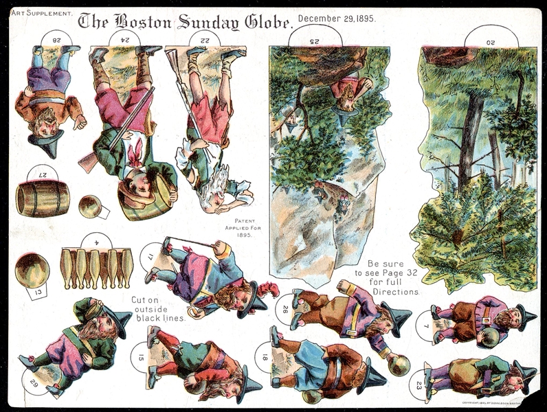 1895 Boston Sunday Globe Art Supplement Rip Van Winkle