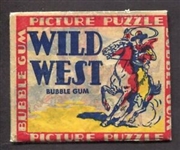 1933 Wild West Series Wrapper Plus 4 Cards