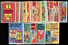 1959 & 1960 Topps Funny Valentines Lot of 39