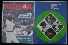 1973 Kansas City Royals & 1978 Boston Red Sox Yearbooks