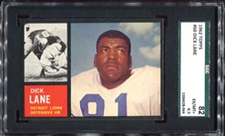 1962 Topps #60 Dick Lane SGC 82