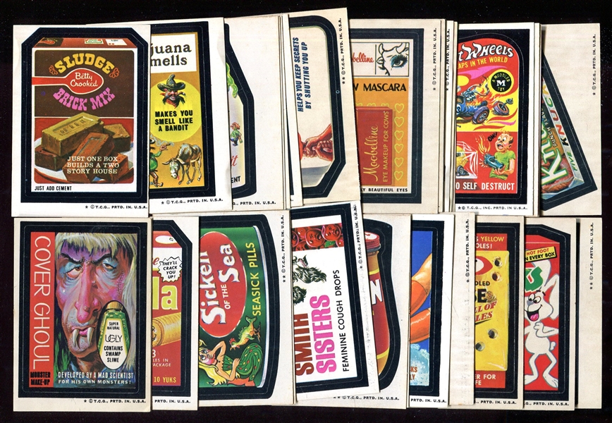 1974 Wacky Packs Series 5 Complete 32 Card Set & Checklist Puzzle