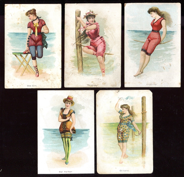 N192 Kimballs Beautiful Bathers 5 Different