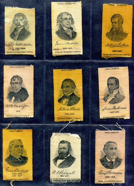 S77 Mogul Cigarettes Presidents Silks 11 Different