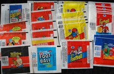 1970's - 1990's Topps Football Wrappers 100+
