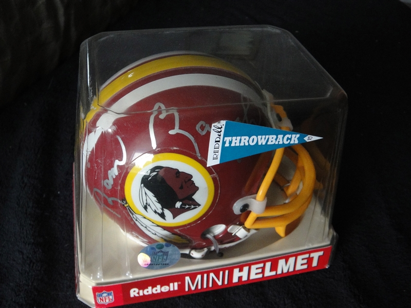 Sam Baugh Signed Riddell Mini-Helmet 