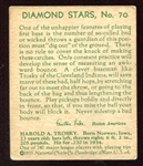 1935 Diamond Stars #70 Hal Trosky