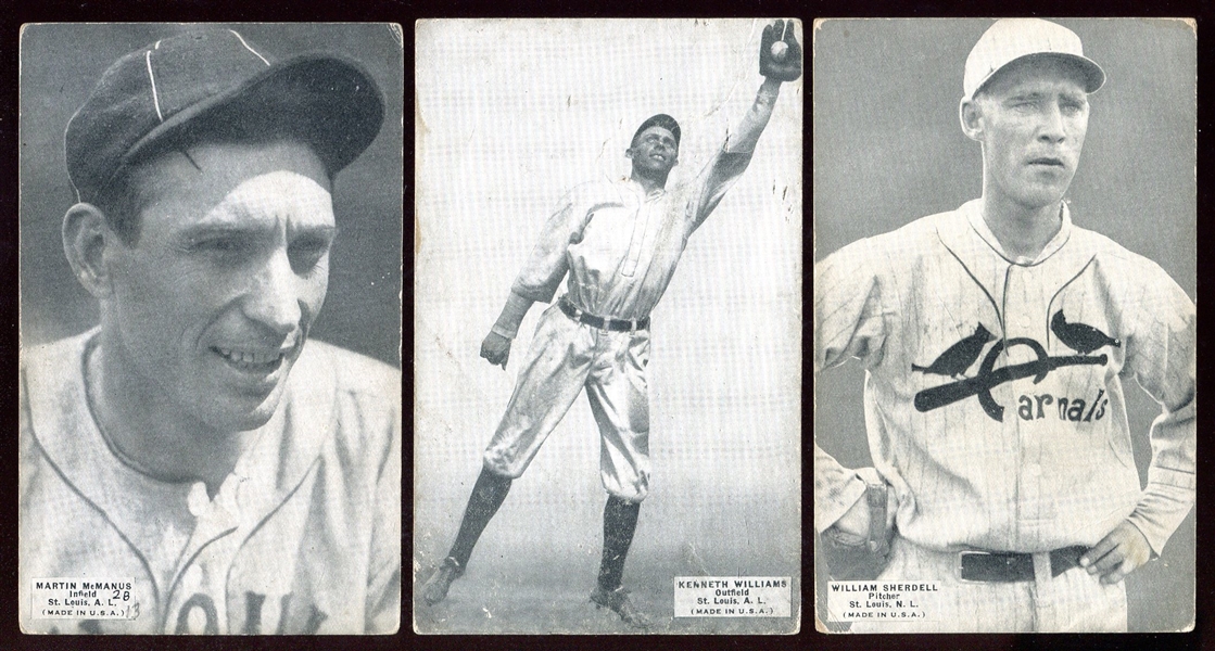 1925 Exhibits St. Louis Cardinals & Browns McManus Sherdell & Williams