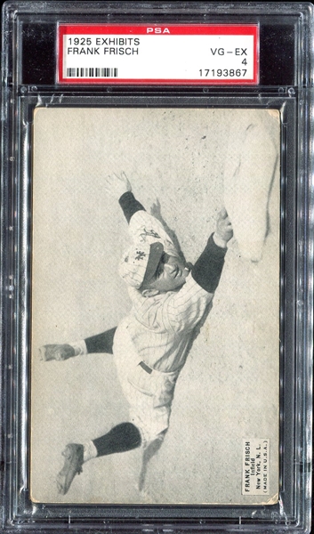 1925 Exhibits Frisch New York Giants PSA 4