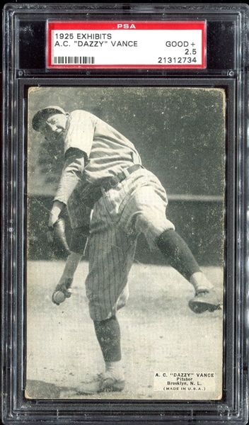 1925 Exhibits Vance Brooklyn PSA 2.5