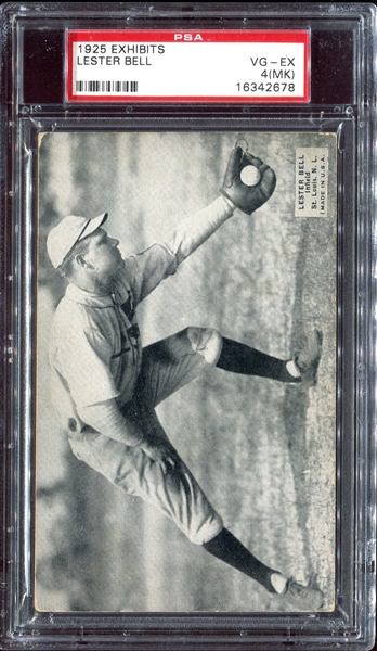 1925 Exhibits Bell St. Louis Cardinals PSA 4MK