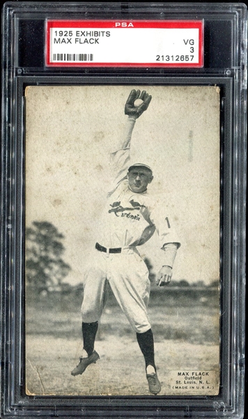1925 Exhibits Flack St. Louis Cardinals PSA 3