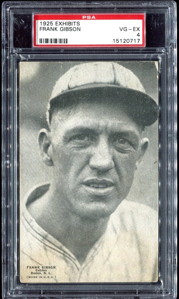 1925 Exhibits Gibson Boston Braves PSA 4