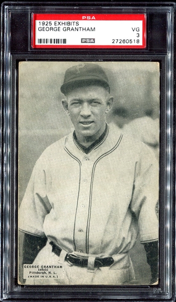 1925 Exhibits Grantham Pittsburgh PSA 3