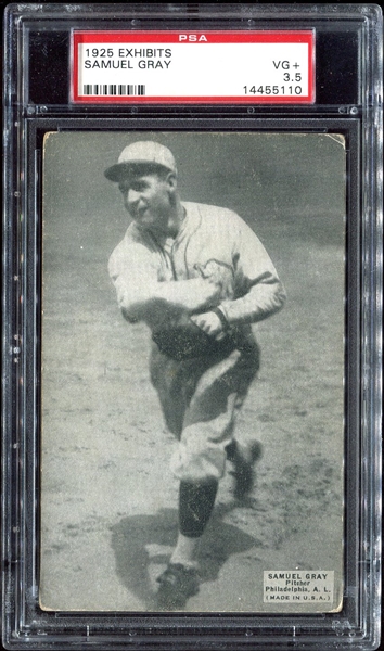 1925 Exhibits Gray Philadelphia As PSA 3.5
