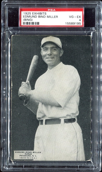1925 Exhibits Miller Philadelphia As PSA 4