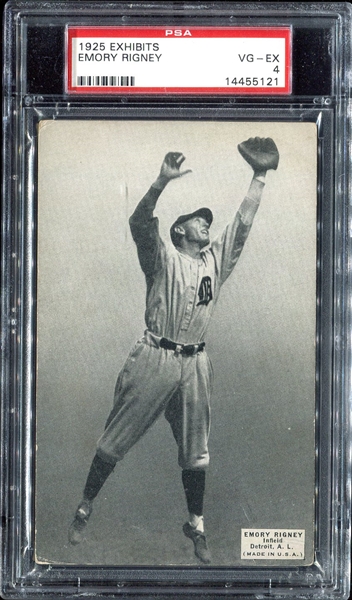 1925 Exhibits Rigney Detroit PSA 4