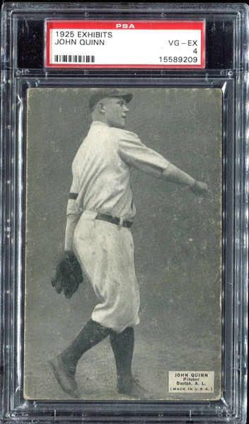 1925 Exhibits Quinn Boston Red Sox PSA 4