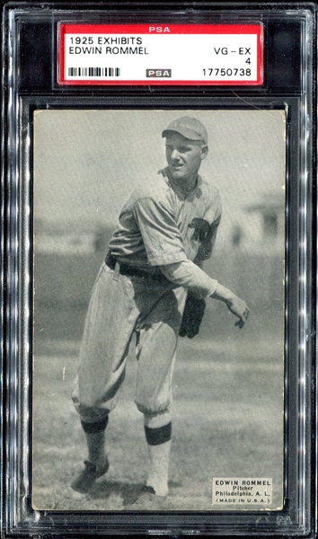 1925 Exhibits Rommel Philadelphia As PSA 4