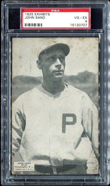 1925 Exhibits Sand Philadelphia Phillies PSA 4