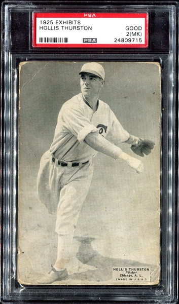 1925 Exhibits Thurston Chicago White Sox PSA 2MK