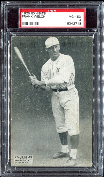 1925 Exhibits Welch Philadelphia As PSA 4