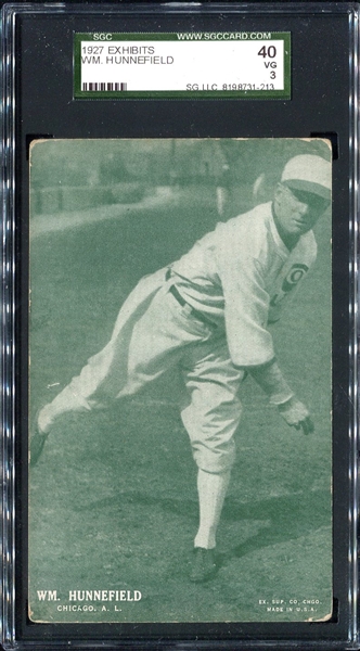 1927 Exhibits Hunnefield Chicago White Sox SGC 40