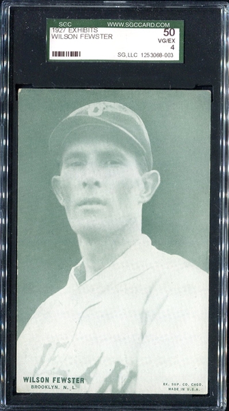 1927 Exhibits Fewster Brooklyn SGC 50
