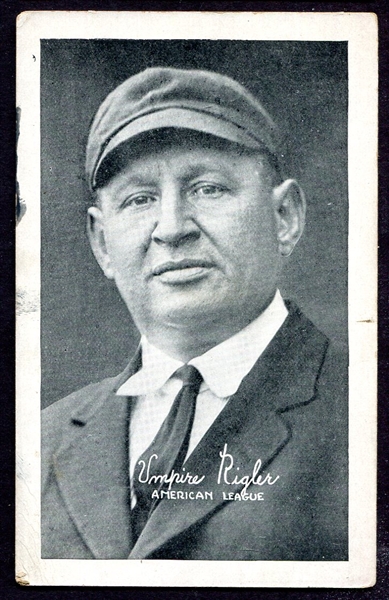 1922 Exhibits Rigler American League Umpire