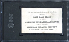 E121 1922 American Caramel Fred Williams SGC 3