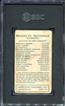 E120 1922 American Caramel Burleigh Grimes SGC 1.5