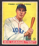 1933 Goudey #58 Lefty O'Doul Brooklyn Dodgers