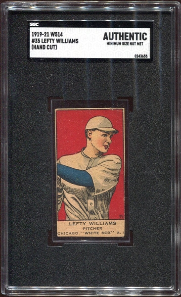 W514 #35 Lefty Williams Chicago White Sox SGC A