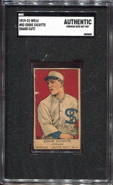 W514 #82 Eddie Cicotte Chicago White Sox SGC A