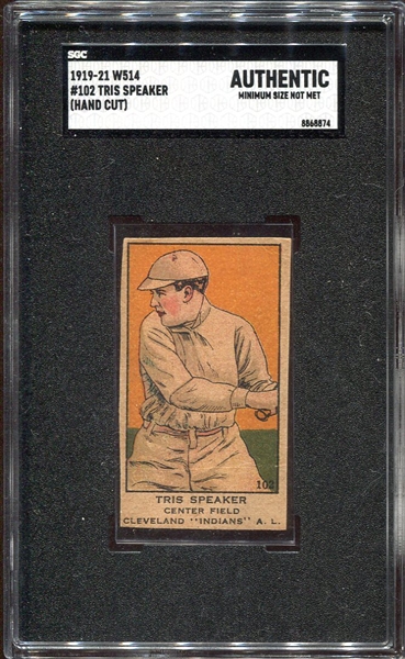W514 #102 Tris Speaker Cleveland SGC A