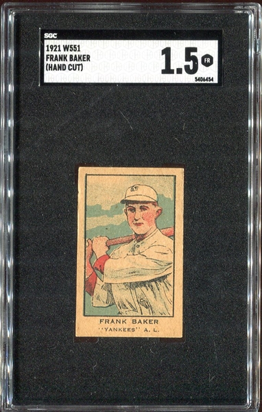 W551 Frank Baker New York Yankees SGC 1.5