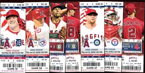 24 Unused California Angels Tickets 2013-2019