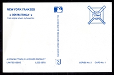 1990 Susan Rini Don Mattingly Signed Post Card