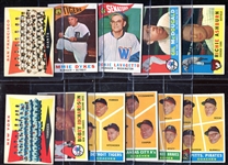 1960 Topps Lot of 11 Different w/HOFers & Listed Cards